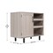 Merrick Lane Aloise Bar and Sideboard with Storage Cabinet, Hanging Stemware Holders and Bottle Storage